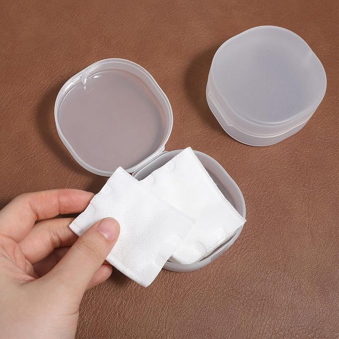 2 PCS Cotton Round Holder, Toner Pad Travel Case - Image 5
