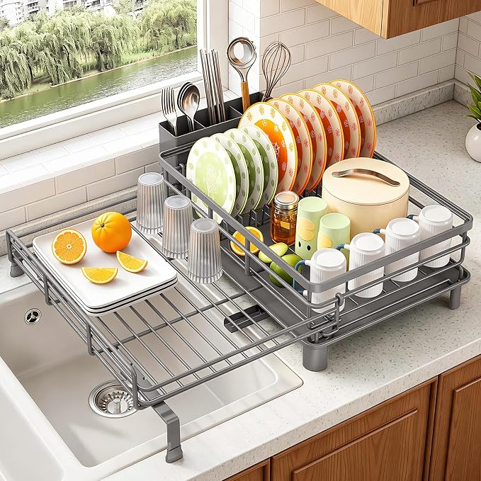 SAYZH Expandable Dish Drying Rack - Image 8
