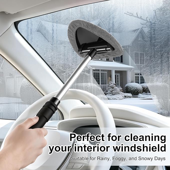 JUSTTOP Windshield Cleaner Tool, Car Interior and Exterior Window Cleaning Kit - Image 5