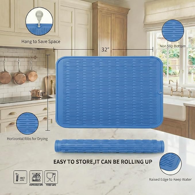 MicoYang Silicone Dish Drying Mat - Image 2