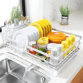 SNTD Dish Drying Rack for Kitchen Counter, 11.8" W x 16.7" L, Large Capacity by SNTD