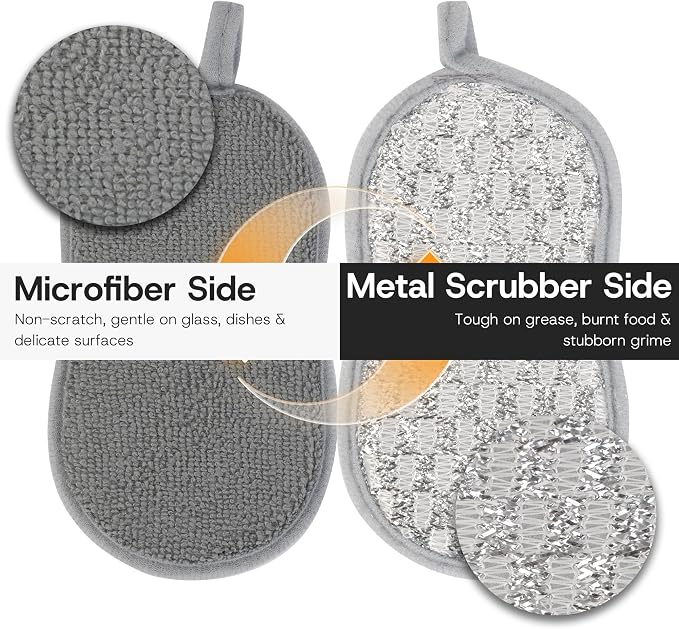 Multi-Purpose Dish Sponges Kitchen, Dual-Sided Non Scratch Scrub Sponges | - Image 3