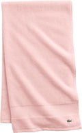 Lacoste Heritage 100% Supima Cotton Bath Sheet 35" x 70", Light Pink | Highly by Unknown