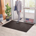 Consolidated Plastics Brush Dry Mat - Made in USA, Heavy-Duty Commercial DoorRug for Indoor/Outdoor Entryways, Non-Slip Backing for High-Traffic Areas (Brown, 2' x 3')
