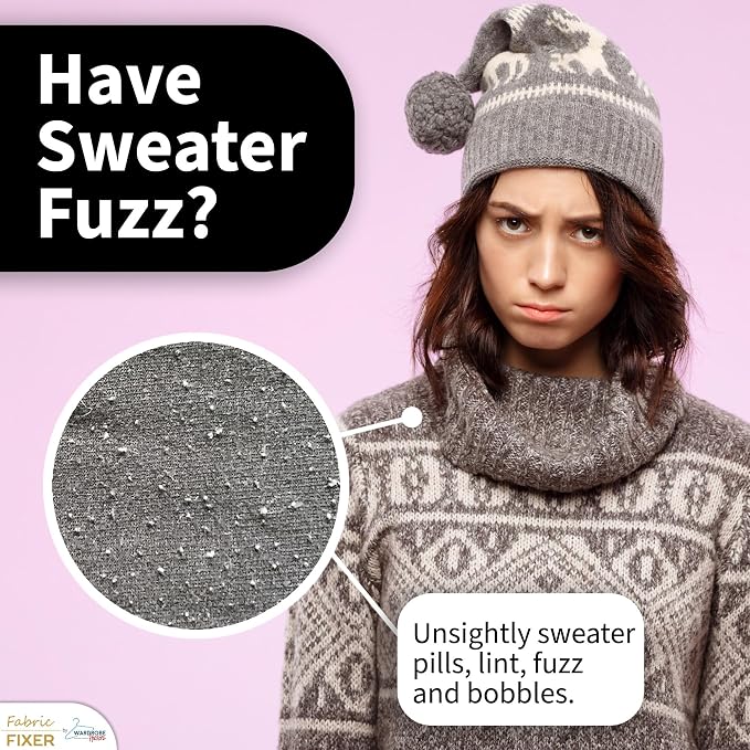 Cashmere and Multi-Fabric Sweater Comb Combo Manual Fabric Defuzzer Wool Lint - Image 2