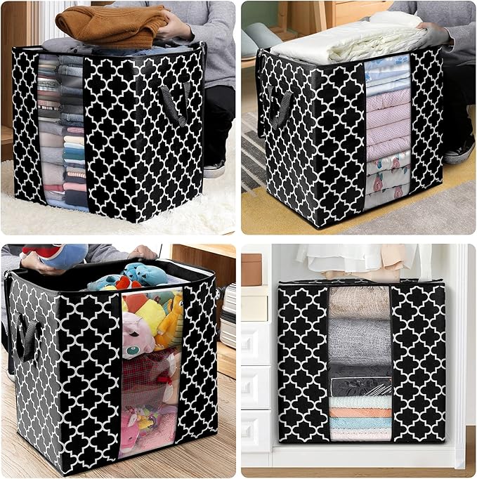 Storage Bags 6 Pack 100L Clothes Organization and Storage Containers | Large - Image 7