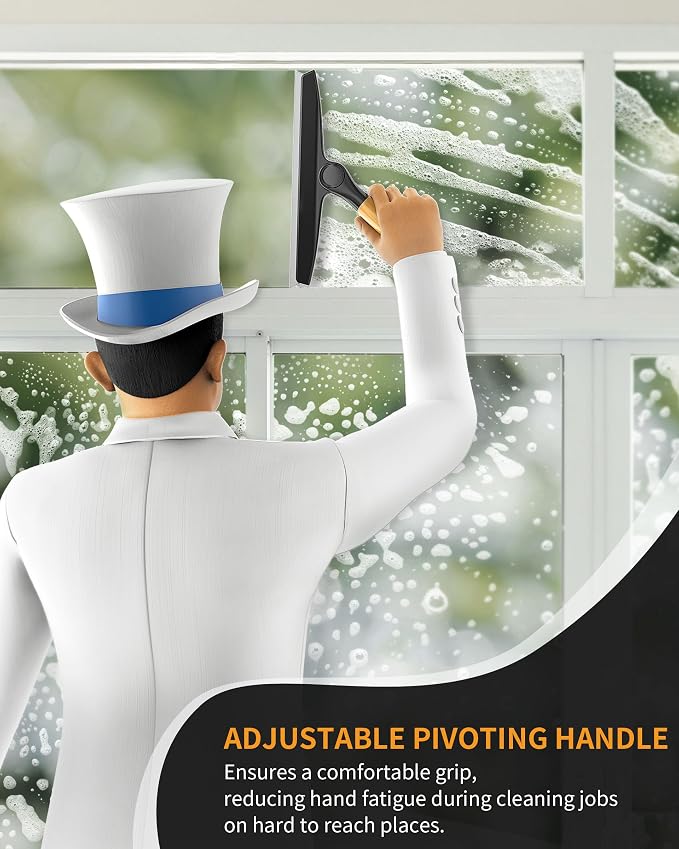 MR.SIGA Silicone Squeegee for Shower Door, 10 inch, showers and glass surfaces - Image 3