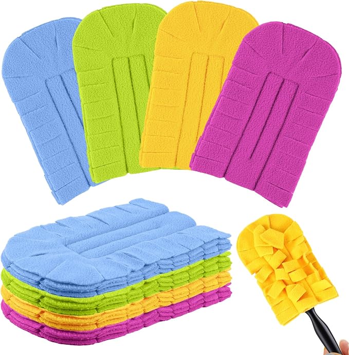 Zubebe 12 Pcs Reusable Duster Refills Fleece by Zubebe
