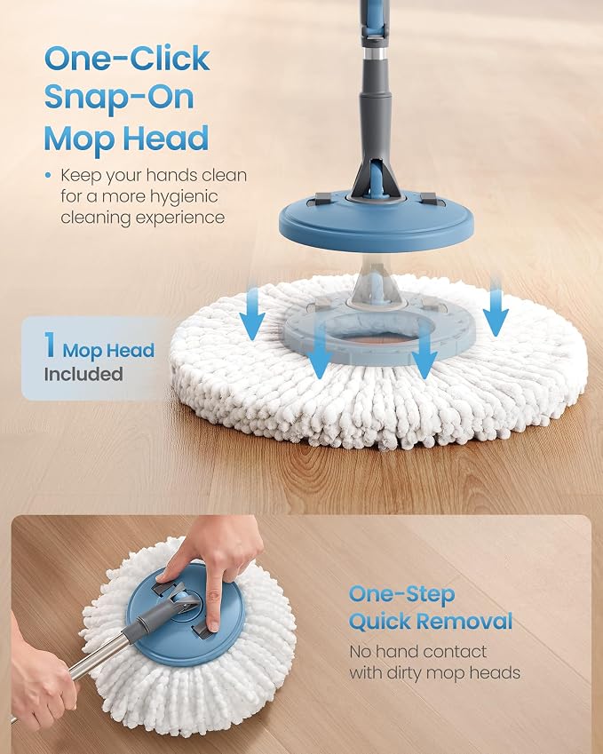SONGMICS Spin Mop and Bucket Set - Image 4