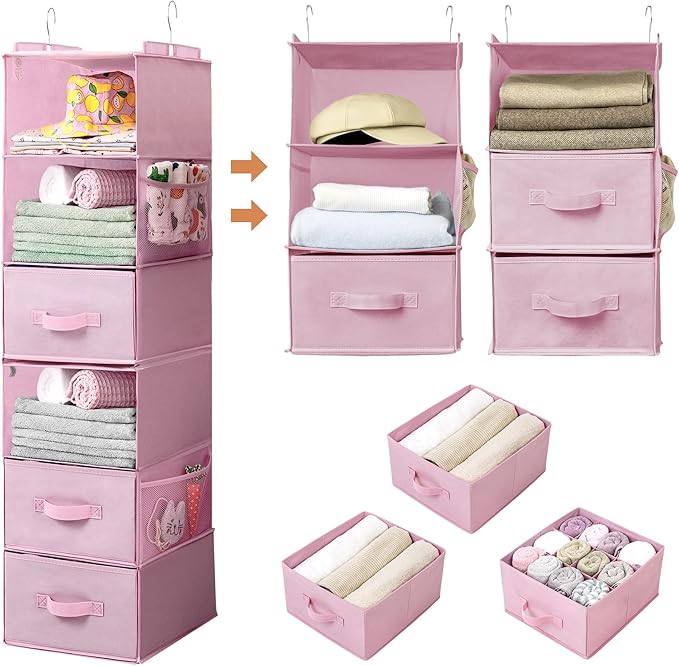 GRANNY SAYS Hanging Closet Organizer, 5 Drawers, 6 Shelves, 6 Pockets, 6 - Image 8