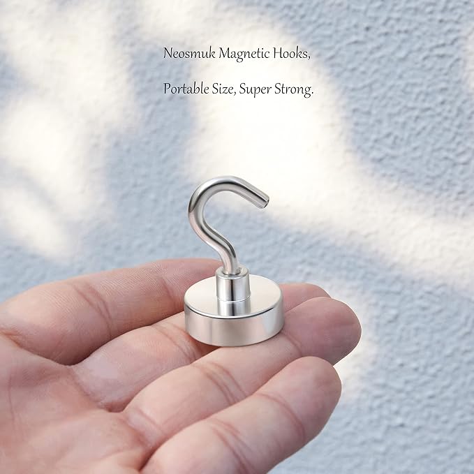 Neosmuk Magnetic Hooks, 40lb Heavy Duty, 10 Pack - Image 3
