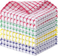 Kitinjoy Cotton 8 Pack Terry Kitchen Dish Cloths, Mixed Color by Kitinjoy