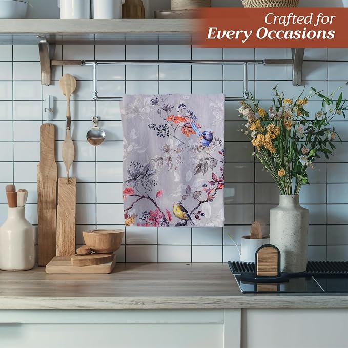Maison d' Hermine Kitchen Towels Set of 3 Reusable 100% Cotton 27.50" x 20" - Image 6
