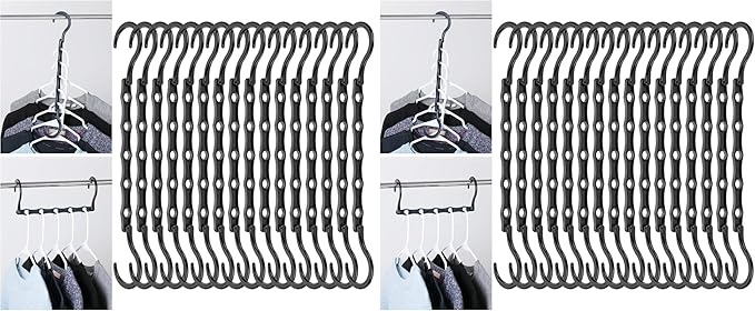 Mr. Pen- Space Saving Hangers for Clothes, Plastic Multi Clothes Hangers Space by MrPen