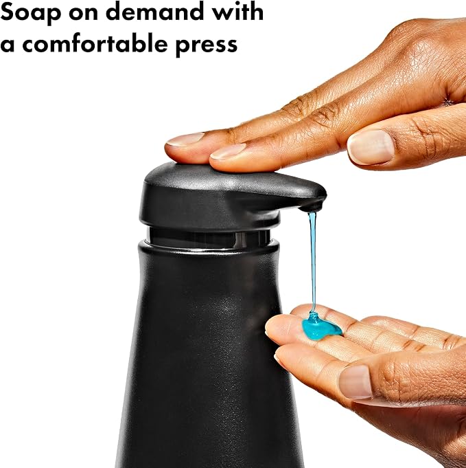 OXO Good Grips Stainless Steel Easy Press Soap Dispenser - Image 2
