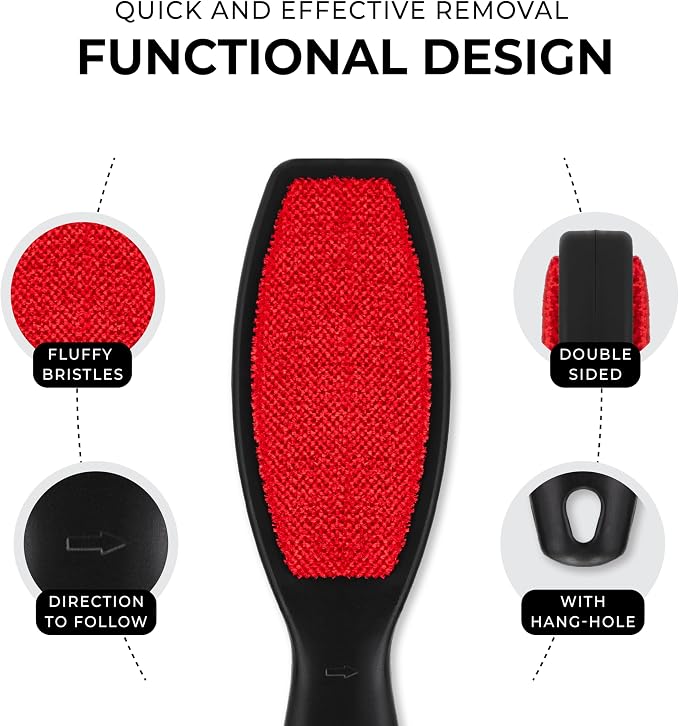2 Pack Double-Sided Lint Brushes, Pet Hair Remover - Image 2