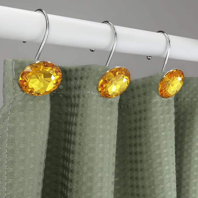 12PCS Stainless Steel Shower Curtain Hooks Rings - Image 4
