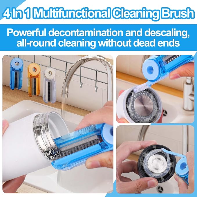 4 in 1 Multifunctional Cleaning Brush, Water Bottle Cleaner Brush |, Bottle Gap - Image 2