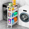 Vivihomety 4-Tier Slim Utility Rolling Laundry Cart by EndlessStorage
