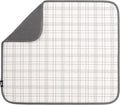 S&T INC. Dish Drying Mat, Stitched Plaid | Absorbent Microfiber, Kitchen by STINC