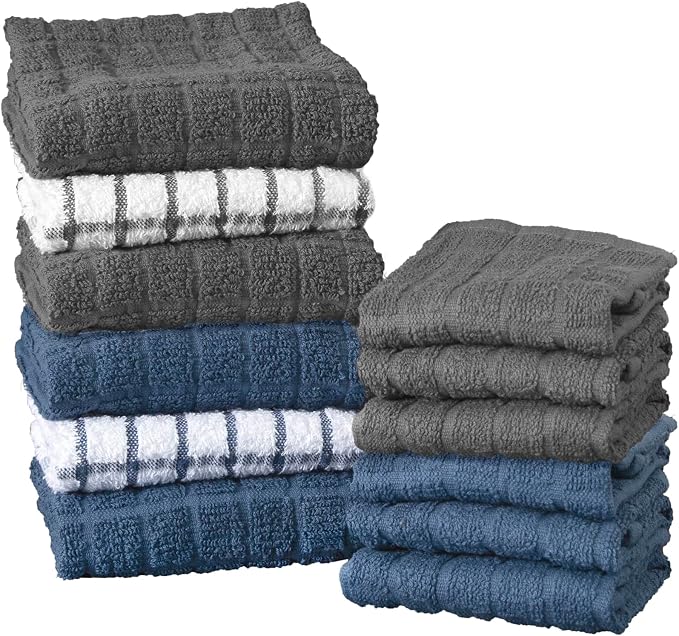 Ritz Premium Kitchen Towel and Dish Cloth Value Set: Highly Absorbent, Super by RITZ