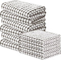 Homaxy Kitchen Towels and Dishcloths Set, Dark Brown by Homaxy