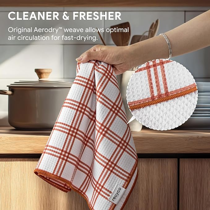 RECYCO Waffle Kitchen Towel Set of 2 - Image 4