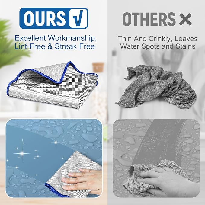 Ekedalen Microfiber Cleaning Cloth Lint Free Glass Polish - Image 7