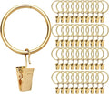 40 Pack Rings Curtain Clips Rustproof Metal Window Drapery Clip Vintage Heavy by Fivebop