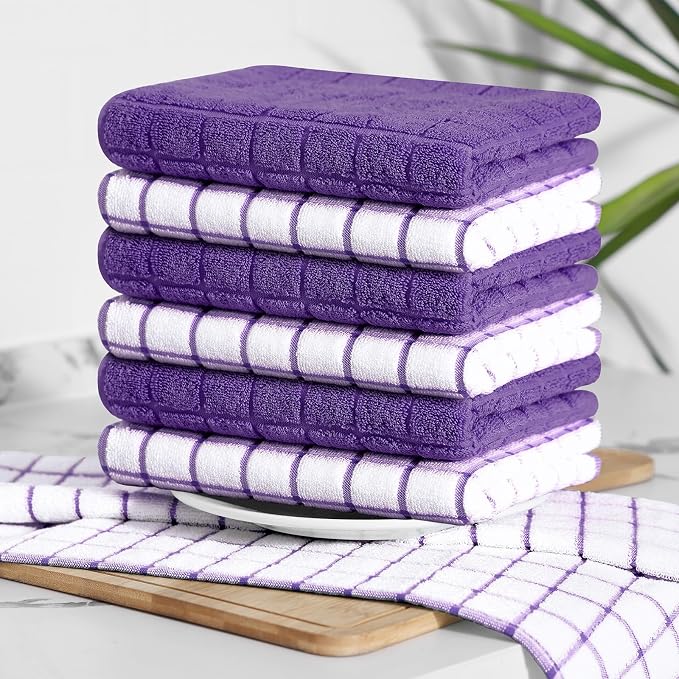 Homaxy Large Premium Cotton Kitchen Towels 16"x 28", 8 Pack - Image 8