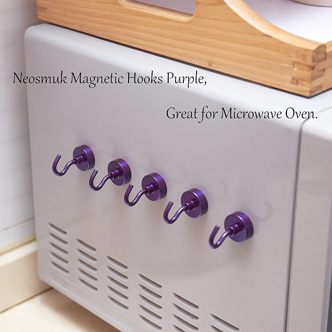 Neosmuk Magnetic Hooks, 40lb Heavy Duty, 10 Pack - Image 7
