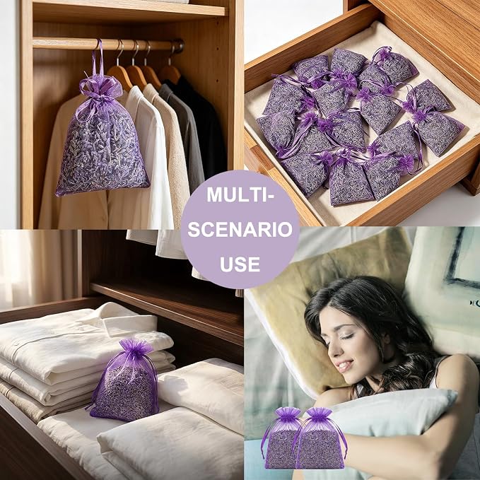 16 Pack Lavender Sachets for Drawers and Closets - Image 4
