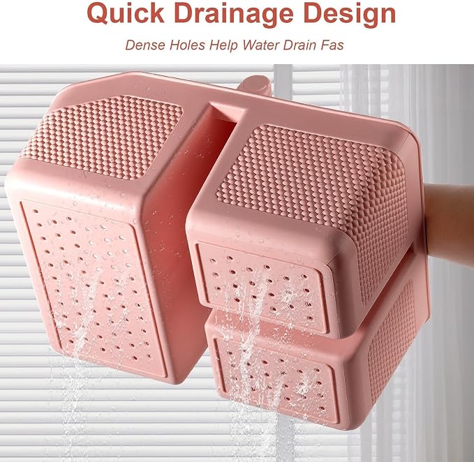 Plastic Shower Caddy Portable Shower Basket - Image 4