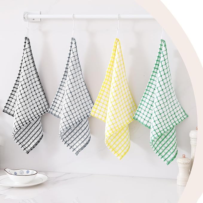Kitinjoy Cotton 8 Pack Terry Kitchen Dish Cloths - Image 8