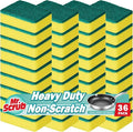 Mr. Scrub Sponges Kitchen Scrub Dish Sponge Scouring Pad, 36 Pack Cleaning by MrScrubCleaninghelpers