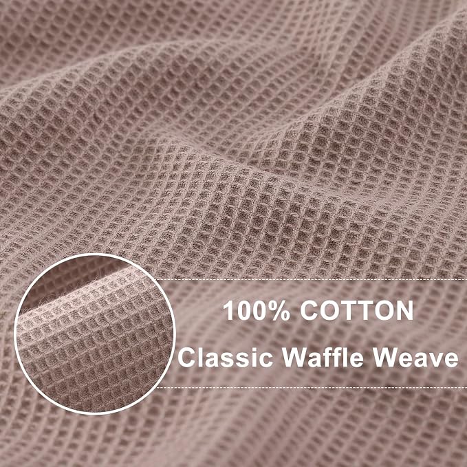 Homaxy 100% Cotton Waffle Weave Kitchen Towels, 8 Pack - Image 2