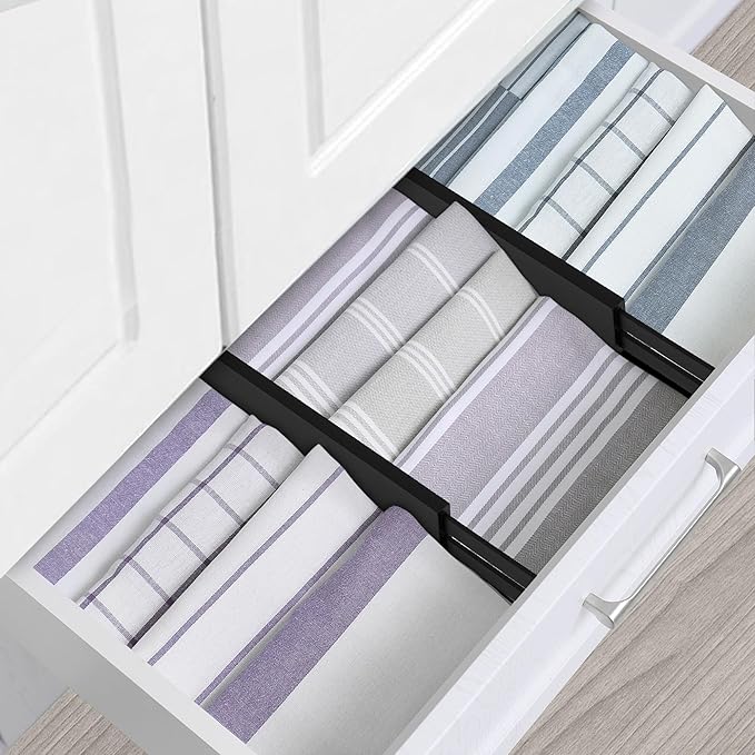 Utoplike Bamboo Kitchen Drawer Divider, Spring Loaded, Works in Kitchen - Image 7