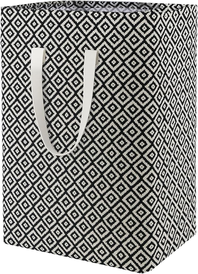 Waterproof Laundry Hamper Collapsible Laundry Basket Leather Handle Laundry Bag by %E2%80%8ETeLUVHome