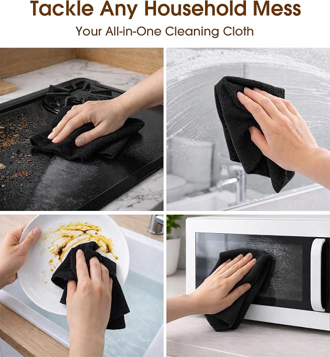 KitchLife Microfiber Cleaning Cloth Roll, 100 Pack - Image 4