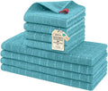 Homaxy Kitchen Towels and Dishcloths Set, Lake Blue by Homaxy