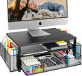 Desk Organizer and Accessories, 2-Tier Computer Monitor Stand Riser by OPNICE