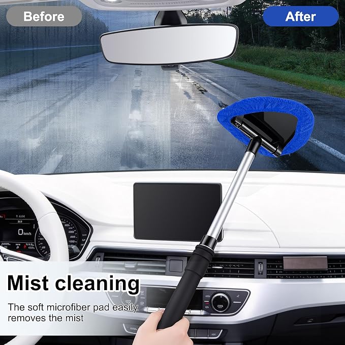 JUSTTOP Windshield Cleaner Tool, Car Interior and Exterior Window Cleaning Kit - Image 6