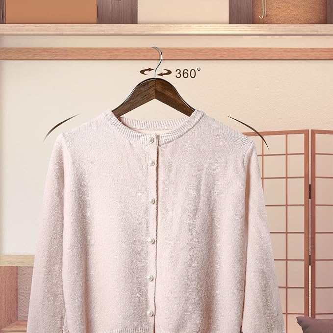 TOPIA HANGER Wooden Coat Hangers 30 Pack - Image 3