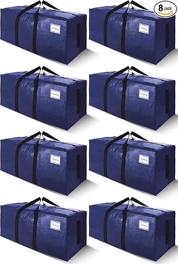 SWEET DOLPHIN 8 Pack 200LB Heavy-Duty Moving Bags by SWEET+DOLPHIN