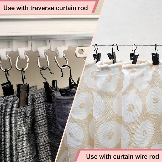 Coideal Small Curtain Clips for Hanging - Image 2