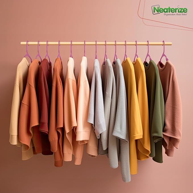 NEATERIZE Clothes Hangers Plastic 100 Pack - Image 5