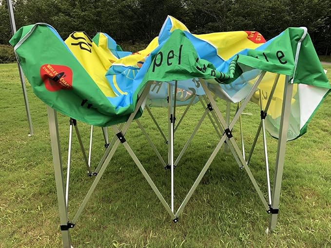 Custom Canopy Tent 10x15 with Logo, Personalized Pop Up Canopy for Outdoor Event Business, Tradeshow, Customized Canopy Advertising Outdoor Tent (top Canopy + 17kgs Frame)