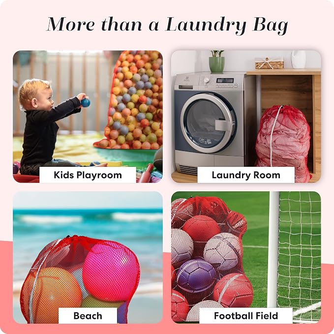 Handy Laundry Mesh XL Laundry Bag, Durable Drawstring Closure, Machine Washable - Image 7
