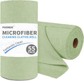 Puomue 55 Pack Microfiber Cleaning Cloth Roll, Tear Away Reusable Towels by Puomue