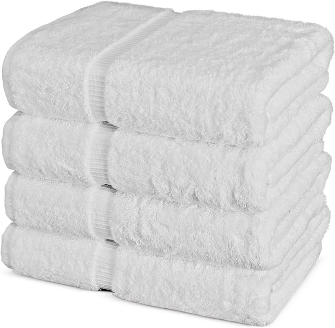 Chakir Turkish Linens 100% Cotton 4-Pack Bath Towels 27x54, Oeko-Tex Certified - Image 5